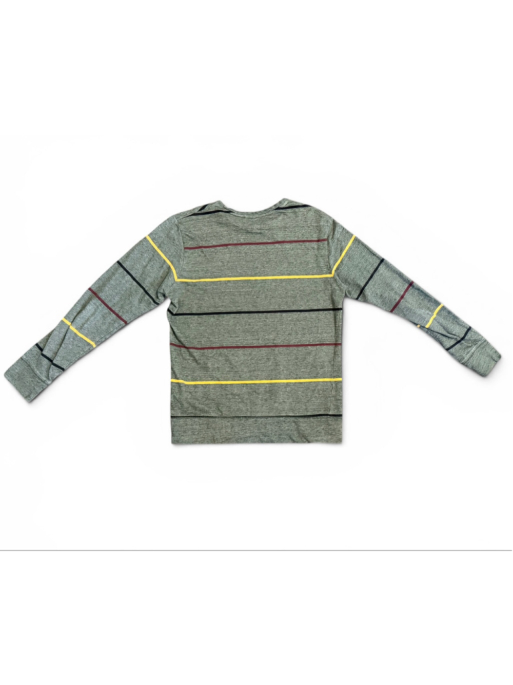 On The Byas Men’s Medium Green Striped Crewneck Sweater Pullover Casual - Picture 6 of 7